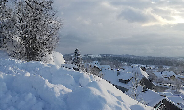 Winterlandschaft in St. Oswald Bayern